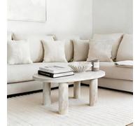Ohs 4-Leg Engineered Wood Coffee Table Home Décor - Travertine