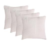 Ohs 4 Pack Arches Pinsonic Cushion Covers, Cream - 45 X 45Cm