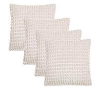 OHS 4 Pack Bobble Cushion Cover , Cream - 45 X 45Cm