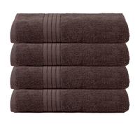 OHS 4 Pack of 100% Cotton Bath Sheet Bathroom Towel in Chocolate OHS Chocolate Bath Sheet