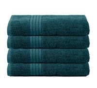 OHS 4 Pack of 100% Cotton Bath Sheet Bathroom Towel in Teal OHS Teal Bath Sheet