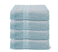 Ohs 4 Pack Of 100% Cotton Hand Towel, 50 X 80Cm - Denim Blue