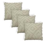 OHS 4 Pack Tufted Arch Cushion Cover in Green | Size: 45 cm x 45 cm OHS Green 45 cm x 45 cm
