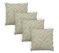 OHS 4 Pack Tufted Arch Cushion Cover, Sage - 45 X 45Cm