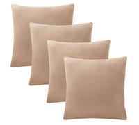 OHS 4 x Matte Velvet Cushion Covers in Natural | Size: 45 cm x 45 cm OHS Natural 45 cm x 45 cm