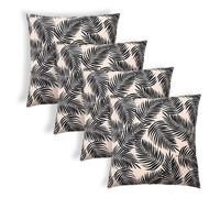 OHS 4 X Outdoor Garden Cushion Cover, Tropical - 45 X 45Cm