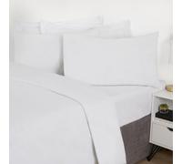 Ohs 4 X Soft Cotton Housewife Pillowcases, White - 50 X 75Cm