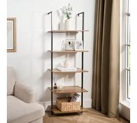 OHS 5 Tier Shelf Wall Mounted Rack Shelving Display Unit Space Saving Home Decor