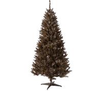 OHS 6ft Christmas Tree 6ft Xmas Trees Artificial Fake Realistic, Chocolate | 500 Branch Tips Easy Build Metal Stand Full Bushy Branches Indoor Festive Centrepiece Reusable Every Year 180cm Tall