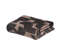 OHS Abstract Fleece Blanket for Bed, Super Soft Warm Cosy Throws for Sofas Settee Couch Decorative Throw Blanket Lightweight Comfy Single Bed Throw, Brown - 125 x 150cm