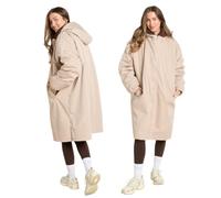 OHS Adults Drying Robe, Gifts for Women Outdoor Water-Resistant Changing Robe Womens Jacket Comfy Sherpa Privacy Robes for Women Men, Stay Dry Swimming Camping Drying Robes - S/M, L/XL