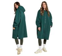 OHS Adults Drying Robe, Gifts for Women Outdoor Water-Resistant Changing Robe Womens Jacket Comfy Sherpa Privacy Robes for Women Men, Stay Dry Swimming Camping Drying Robes - S/M, L/XL