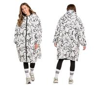 OHS Adults Drying Robe, Water-Resistant Changing Robe Gifts for Women Comfy Sherpa Privacy Robes for Women Men, Stay Dry Jacket Swimming Camping Drying Robes - S/M, L/XL