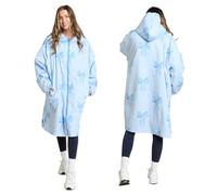 OHS Adults Drying Robe, Water-Resistant Changing Robe Gifts for Women Comfy Sherpa Privacy Robes for Women Men, Stay Dry Jacket Swimming Camping Drying Robes - S/M, L/XL