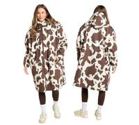 OHS Adults Drying Robe, Water-Resistant Changing Robe Gifts for Women Comfy Sherpa Privacy Robes for Women Men, Stay Dry Jacket Swimming Camping Drying Robes - S/M, L/XL