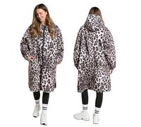 OHS Adults Drying Robe, Water-Resistant Changing Robe Gifts for Women Comfy Sherpa Privacy Robes for Women Men, Stay Dry Jacket Swimming Camping Drying Robes - S/M, L/XL