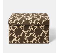 Ohs Animal Print Foldable Fabric Storage Box Toy Organiser With Lid