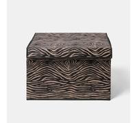 Ohs Animal Print Foldable Fabric Storage Box Toy Organiser With Lid