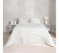 OHS Arches Coverless 7.5 Tog Bedding Set Cover Embossed Quilted, Cream - Double