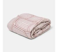 OHS Arches Print 8kg Weighted Blanket Sensory Sleep Therapy Quilted Throw in Dusty Pink | Size: 150 cm × 200 cm OHS Dusty Pink 150 cm × 200 cm