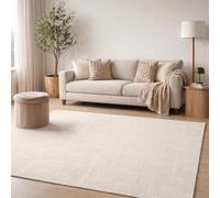 OHS Arches Rugs for Bedroom Washable Hallway Runner Small, Natural 80x150cm