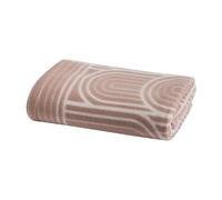 OHS Arches Soft Fleece Throw Soft Throw Blanket, Natural - 120 x 150cm | Machine Washable Fabric Fade Resistant Colour Sofa or Bed Ready Soft Cosy Texture Warm Winter Layer Living Room Essential