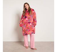 OHS Autumn Pumpkin Hoodie Blanket Fleece Wearable Throw Oversized in Pink OHS Pink One Size