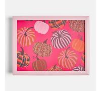 OHS Autumn Pumpkin Serving Lap Tray with Bean Bag Cushion in Bright Pink OHS Bright Pink