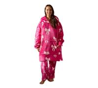 OHS Autumnal Hoodie Blankets Printed Cute Designs Oversized Feel | Hoodie Blanket Women Wearable Hoodies for Halloween Winter Fluffy Sherpa Reverse