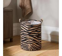 OHS Baby Laundry Basket Kids Clothes Storage Bin Toy Basket, Natural Zebra