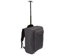 OHS Backpack with Wheels, Lightweight Black Cabin Backpacks with Wheeled Backpack Waterproof Multi-Functional Design Adults Travel Backpacks for Work Vacation Trips, 48x32x12cm