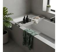 Ohs Bamboo Bath Tray Storage Bathtub Rack Caddy