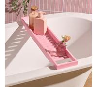 Ohs Bamboo Bath Tray Storage Bathtub Rack Caddy