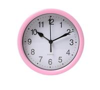 OHS Basic Wall Clock Wall Clocks for Living Room Kitchen Clock, Pink | Basic Wall Clock Pink Plastic & Metal Living Room Kitchen Bedroom