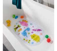 OHS Bath Mat Non Slip Kids Dinosaur Pvc Strong Suction Rubber Shower Bathtub Mat