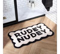 OHS Bath Mat Non Slip Soft Rudey Nudey Shower Textured Shaggy Absorbent Bathroom Rug
