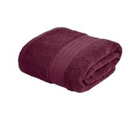 OHS Bath Sheet Towels Bath Towel Bathroom Towels, Burgundy - 150 x 90cm | Thick Absorbent Weave Soft Against the Skin 150 x 90cm Size Machine Washable Fabric Fade Resistant Colour Quick Drying Cotton