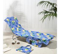 OHS Beach Towel Bag Microfiber Quick Dry Absorbent Soft Large Travel Bath in Dark Navy OHS Dark Navy