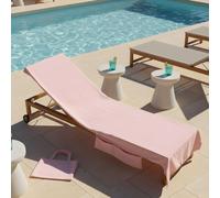 OHS Beach Towel Bag Microfibre Quick Dry Absorbent Bath Large Travel Spa in Light Pink OHS Light Pink