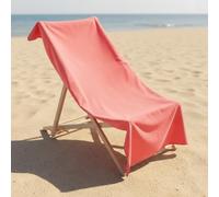 OHS Beach Towels for Adults, Super Soft Quick Dry Sand Free Microfibre Towel Large Lightweight Compact Pool Summer Beach Essentials Travel Towel, Coral - 71 x 152cm