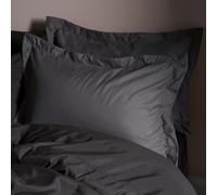 OHS Bedding Pillow Cases 2 Pack, Ultra Soft Breathable Microfibre Oxford Cover with Envelope Closure Wrinkle & Fade Resistant Hotel Quality Standard Size Oxford Pillowcases, Charcoal Grey - 48 x 74cm