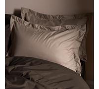OHS Bedding Pillow Cases 2 Pack, Ultra Soft Breathable Microfibre Oxford Cover with Envelope Closure Wrinkle & Fade Resistant Hotel Quality Standard Size Oxford Pillowcases, Natural - 50 x 75cm