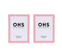 OHS Bobbin 7x5 Picture Frames Plastic Vintage Photo Frame 2 Pack, Hot Pink