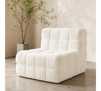 OHS Boucle Bean Bag Chair Lazy Sofa Floor Reading Couch in Cream OHS Cream