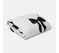 OHS Bow Print 8kg Weighted Blanket Sensory Sleep Therapy Quilted Throw in White | Size: 150 cm × 200 cm OHS White 150 cm × 200 cm