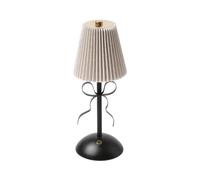 OHS Bow Rechargeable USB Table Lamp Battery Operated Cordless Lamp, Mono | Small LED Desk Light Portable Lamp Decorative Long Lasting Table Lamps for Living Room Bedroom Home Office