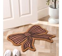 Ohs Bow Shaped Coir Doormat Novelty Non Slip Door Rug