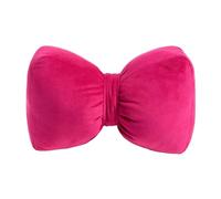 OHS Bow Shaped Weighted Door Stop, Matte Velvet Fabric Decorative Door Stops for Home and Office Interior Doorstop Stopper Floor Decorative Doorstop Weighted, Hot Pink