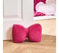 Ohs Bow Shaped Weighted Matte Velvet Decorative Door Stop