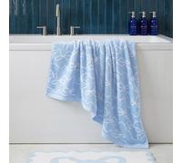 Ohs Bows 100% Premium Cotton Bath Towel Hotel Quality Soft Absorbent - Blue